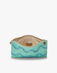 Irma Straw Pouch Wristlet Bag