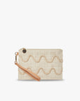 Irma Straw Pouch Wristlet Bag