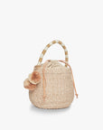 Kan Straw Bucket Bag
