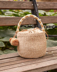 Kan Straw Bucket Bag