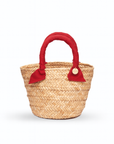 Mini Rosie Ribbon Straw Tote