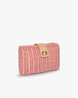 Lou Wicker Straw Clutch Bag
