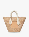 Marlow Straw Scarf Tote Bag