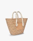 Marlow Straw Scarf Tote Bag