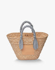Marlow Straw Scarf Tote Bag