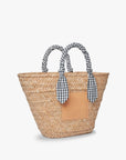 Marlow Straw Scarf Tote Bag