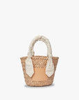 Mini Marlow Straw Scarf Tote Bag
