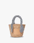 Mini Marlow Straw Scarf Tote Bag