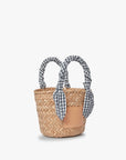 Mini Marlow Straw Scarf Tote Bag