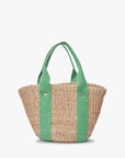 Mini Toci Straw Tote Bag