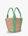 Mini Toci Straw Tote Bag