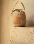 Mila Straw Bucket Bag