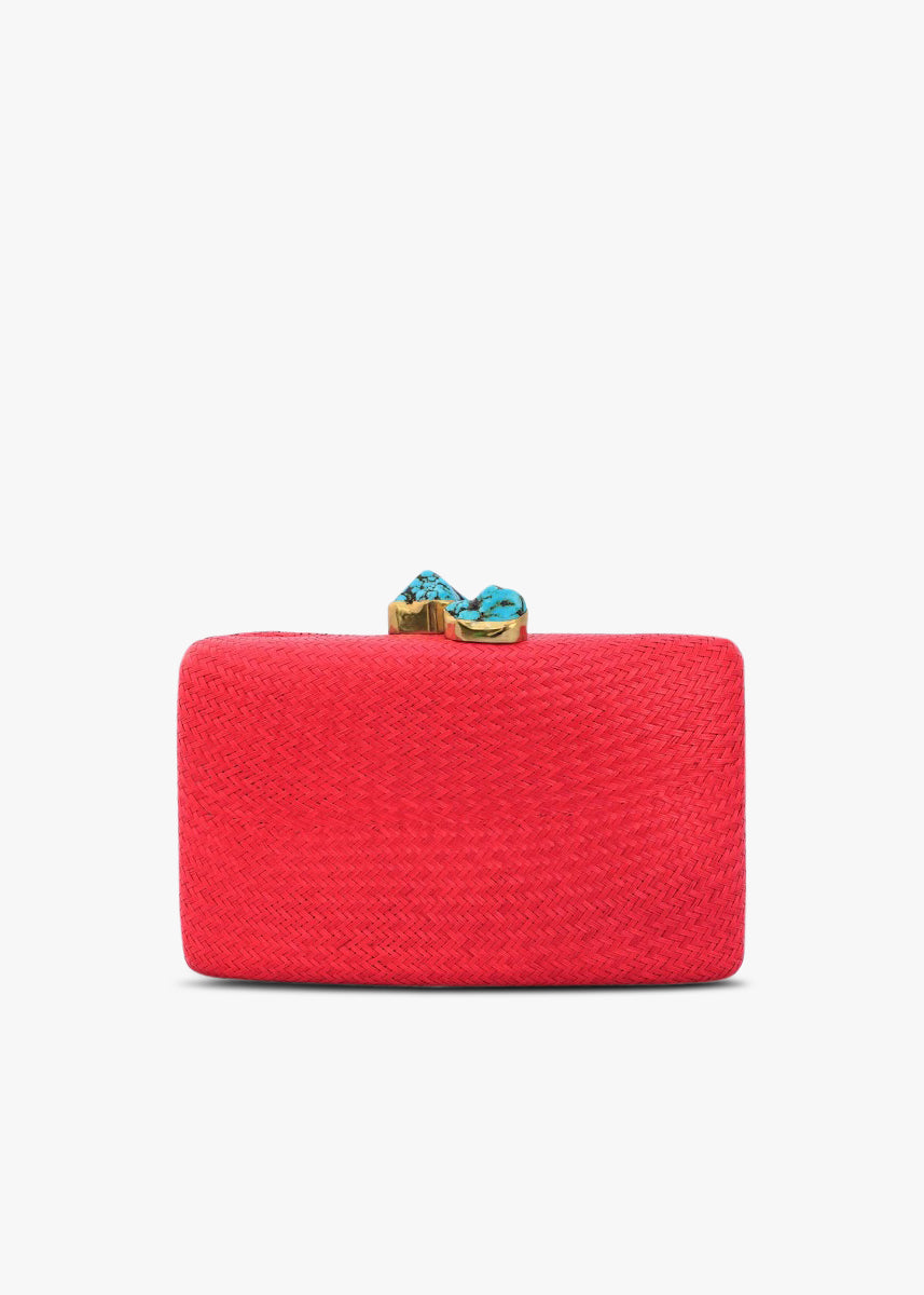 Jen clutch with turquoise stone - Main Image