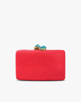 Jen clutch with turquoise stone