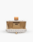 Lou Wicker Straw Clutch Bag
