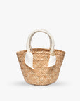 Mini Rosie Ribbon Straw Tote