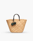 Oversized St Tropez Pom Pom Straw Tote