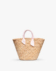 Rosie Woven Straw Ribbon-Handle Tote