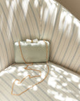 Eloise Bow Straw Clutch Bag