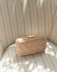 Cosette Woven Straw Clutch Bag