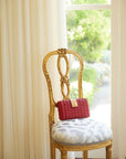 Lou Wicker Straw Clutch Bag