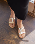 Santorini Vegetable Tanned Leather Sandal