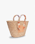 Clementine Straw Scarf Tote Bag