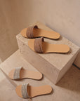 Eleni Vegetable Tanned Leather Sandal