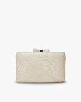 Eloise Bow Straw Clutch Bag