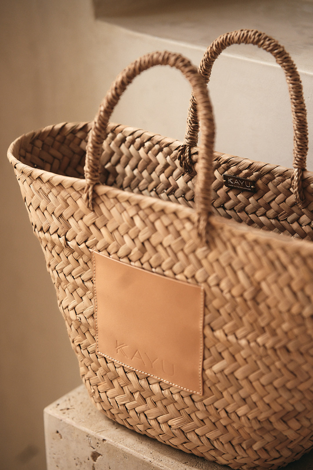 Francisca Straw Tote – Kayu