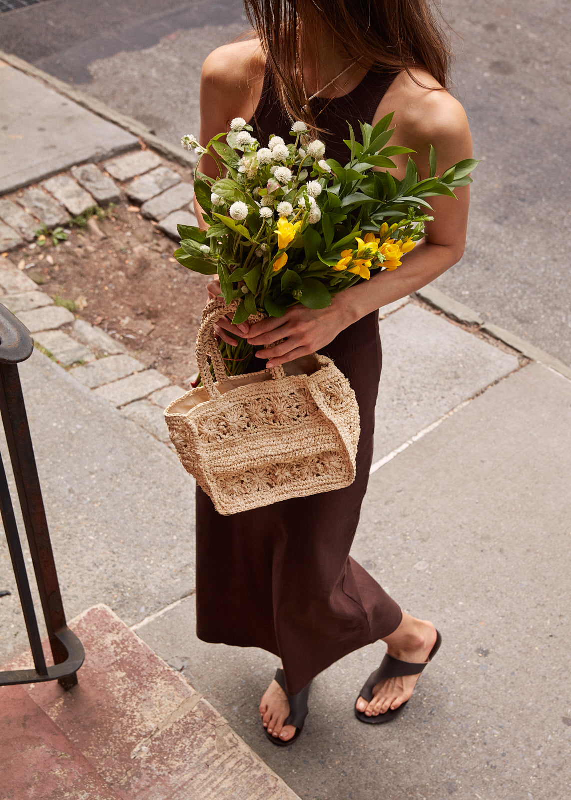 Mini Amina Straw Tote Bag – Kayu