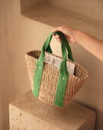 Mini Toci Straw Tote Bag