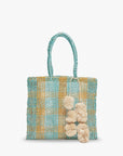 Olive Straw Tote Bag