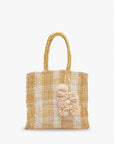 Olive Straw Tote Bag