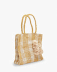 Olive Straw Tote Bag