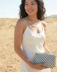 Carmen Woven Straw Clutch Bag