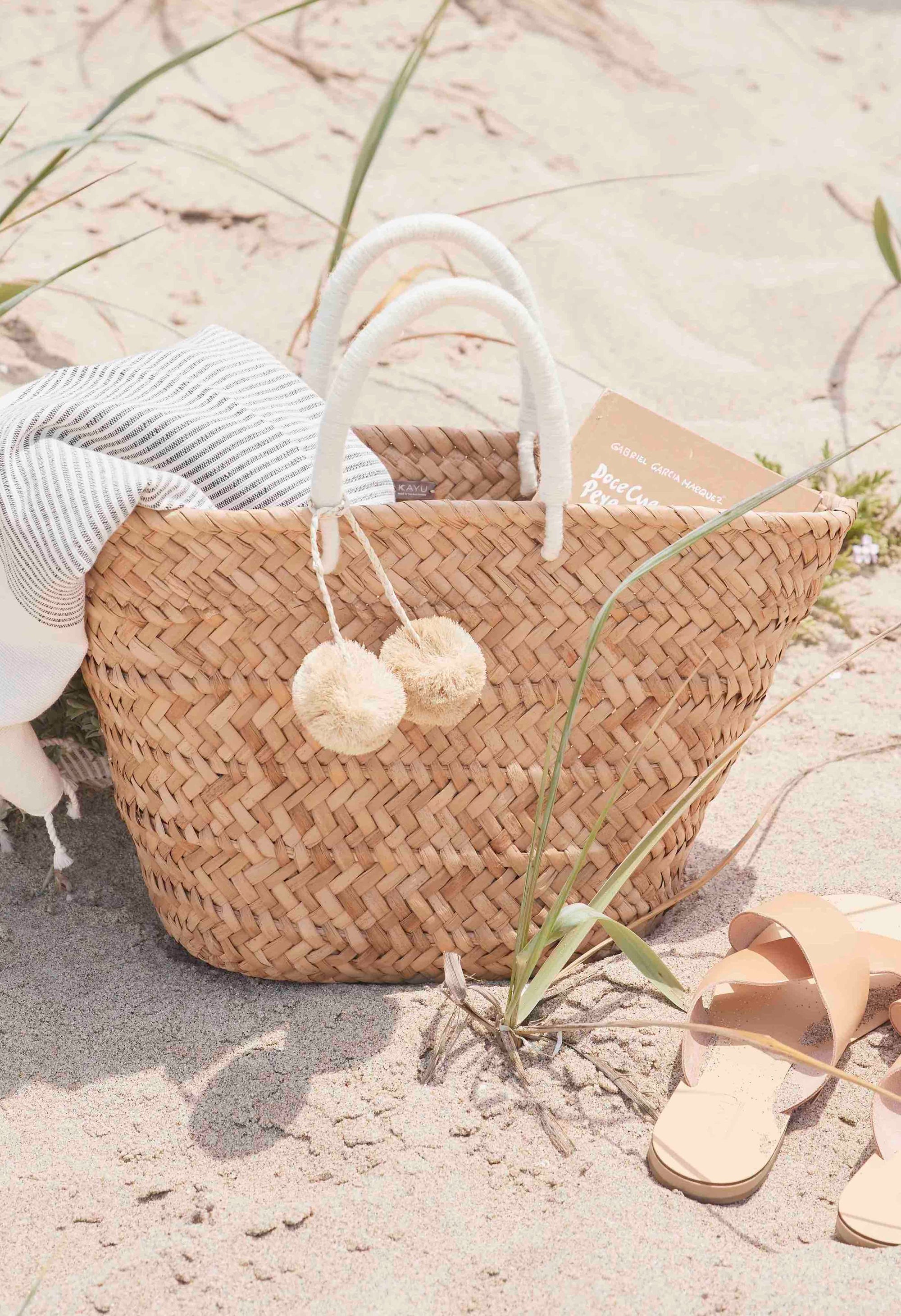 Straw Tote Womens Beach Tote Straw Beach Bag Kayu1