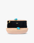 Jen clutch with turquoise stone