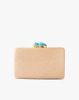 Jen clutch with turquoise stone