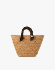 Rosie Woven Straw Ribbon-Handle Tote